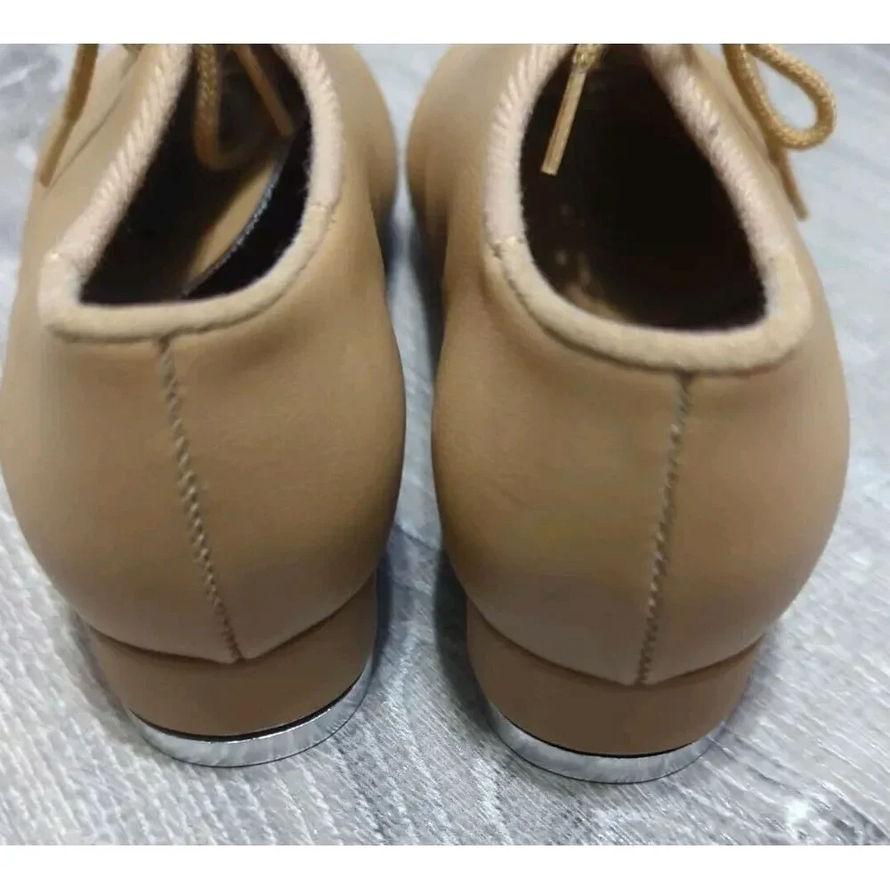Leo Childs Oxford Tan Lace Up Jazz Tap‎ Shoes Size 12M